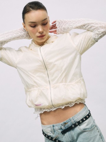SOFE WIND BREAKER JACKET [WHITE]