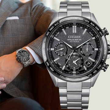 CITIZEN 星辰 GPS衛星對時光動能鈦金屬手錶(CC4058-67X)