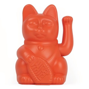 Diminuto Cielo 幸運繽紛招財貓 - 亮橘色 15cm