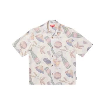 ICECREAM LAVISH SS WOVEN 短袖襯衫 米白色