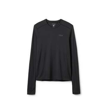 RAB Force LS Tee 長袖防曬抗臭排汗衣 女款 黑色 #QCC23