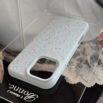 台灣出貨❤藍色玫瑰花適用蘋果16手機殼17promax小清新iphone14早春13硅膠11