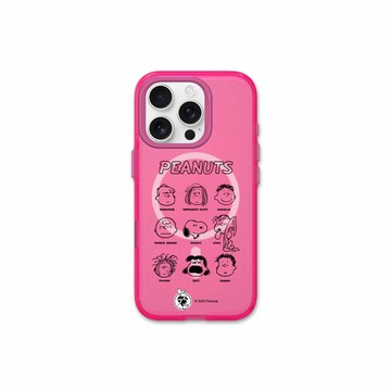 RHINOSHIELD iPhone 16/Plus/Pro/Max JellyTint 磁吸透明手機殼｜相機鍵按鈕版｜Snoopy史努比-75週年-經典九宮格