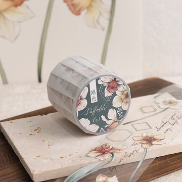 絕色-水仙花 - 5cm 亮面PET膠帶