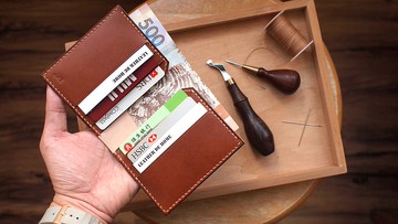 客製化日本馬臀皮革短銀包