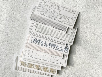 療癒風格圖案資料夾卡片組合包