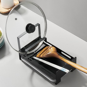 鍋蓋架臺面鍋鏟置物架菜板砧板鍋鏟架托放湯勺廚房勺子鏟子收納架