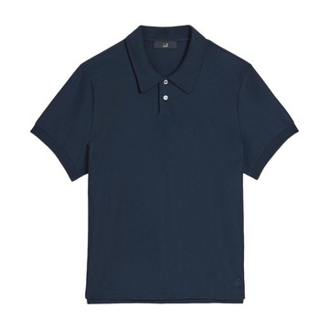 dunhill 深藍色短袖Polo衫