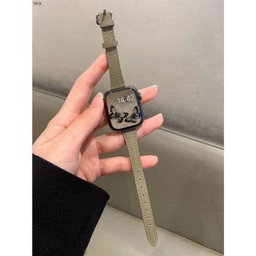 Apple Watch 復古細錶帶 女士錶帶 真皮錶帶S8 S6 S7 SE 41mm 40mm 44mm 45