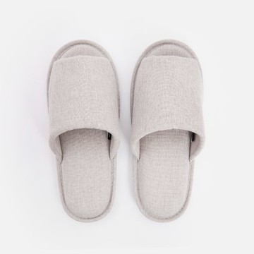 PALETTE素色布質拖鞋L 卵石灰