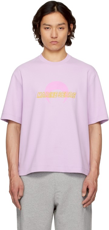 Marine Serre 紫色 MS Sport Jersey Relaxed T 恤
