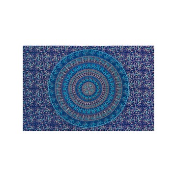 印度孔雀花紋掛布 / 沙灘巾 / 野餐墊－靈性