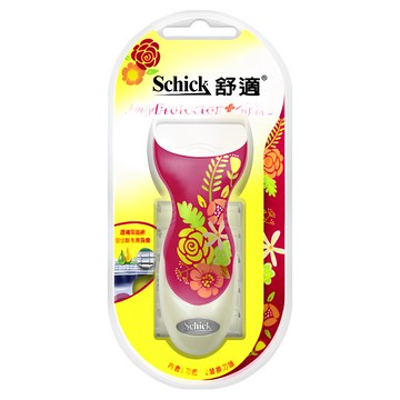 Schick 舒適牌 舒絲仕女除毛刀具 含蘆薈精華潤滑條 1刀把2刀片  1入  1個