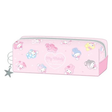 小禮堂 Sanrio 三麗鷗 美樂蒂 50周年紀念 方形拉鍊筆袋 (50周年)