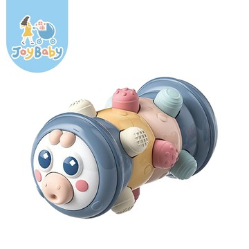 JOYBABY 萌趣滾筒毛毛蟲 學爬玩具 手指鍛練 沙鈴 搖鈴 爬行玩具
