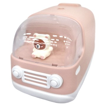 CStar 小熊巴士加溼器附小夜燈  1800mAh大容量  350ml大水箱  粉白藍