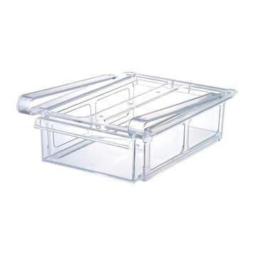 iSETO 冰箱抽屜型收納盒 寬型 耐熱70℃/耐冷-20℃ 尺寸:15*20.5*7.3cm  透明色  1個
