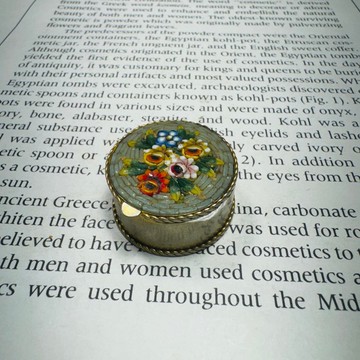 義大利精緻馬賽克花絲滾邊小盒