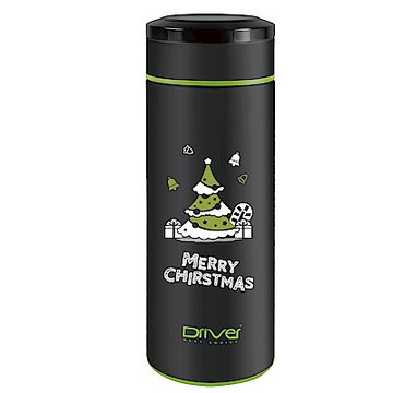 Driver旗艦真空保溫瓶-附茶網480ml(耶誕樹)