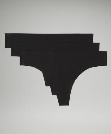InvisiWear Mid-Rise Thong Underwear 3 Pack Size Medium