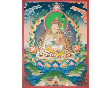 蓮花生大公堂卡－手繪祈福佛像供奉於家中佛壇