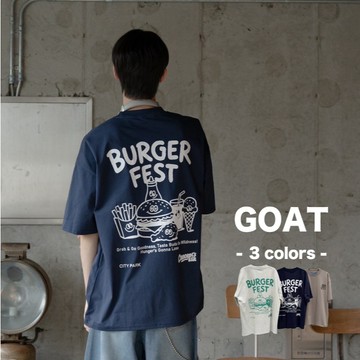 『GOAT』SORONA  美式 3色 夏季涼感 速食套餐印花 情侶