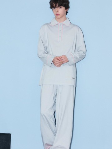 [Box Package] Three Button Pajama Set, Gray