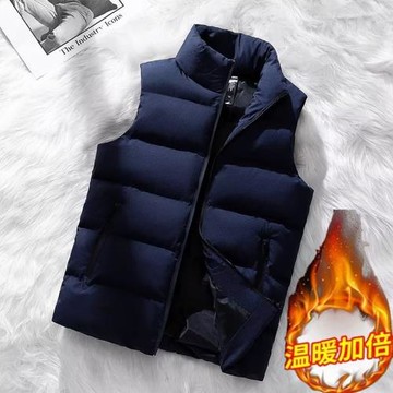 尾單大牌~馬甲男士秋冬季防風羽絨棉馬夾加厚保暖背心大碼穿外套
