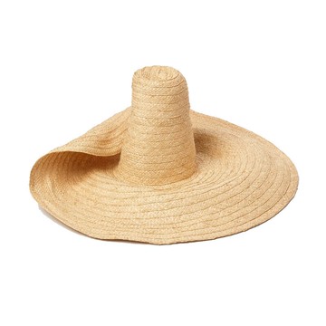 草帽遮陽帽-高頂大帽簷手編復古女帽子73zr65【獨家進口】【米蘭精品】