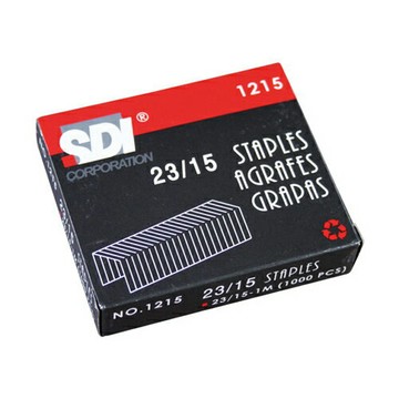 【史代新文具】手牌SDI 1215 23/15 重力型釘書針/訂書針 (1000支/盒)
