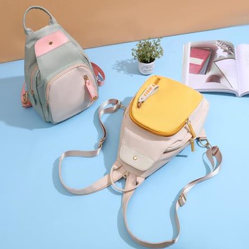 雙肩包女小包牛津布胸包女夏季時尚百搭超火小背包帆布2025新款潮