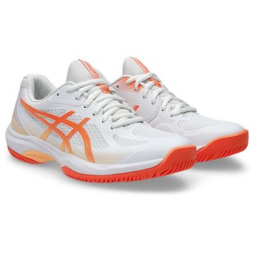 asics 亞瑟士 羽球鞋 女鞋 運動鞋 COURT HUNTER FF 白橘 1072A112-100