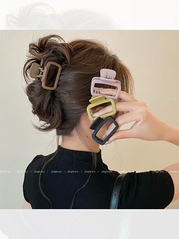 發量少小號抓夾女後腦勺盤發夾半紮發卡頭發鯊魚夾子頭飾【淘夢屋】