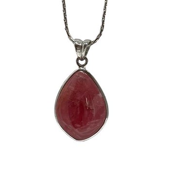 【喨喨飾品】紅紋石純銀墜飾 M104