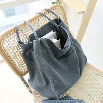 LAMOON 帆布肩背包  復古灰  36 x 35.5 x 22cm