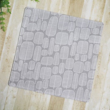 台灣二重紗手帕=北歐之森=霧雨灰(共3色)