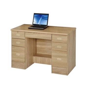 唯熙傢俱-進昇橡木色4尺書桌