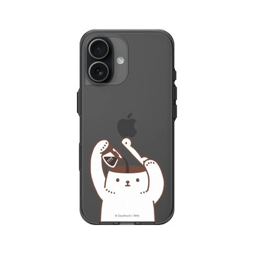 iPhone 17 Clear (相機按鈕) 酷墨灰 - 白白日記 Darylhochi - I NEED COFFEE!