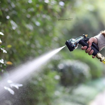 【五金 熱銷】 合金灑水花灑澆花水管套裝高壓噴水器花園澆水神器霧化噴頭 優選