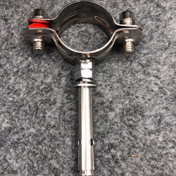 304不銹鋼帶螺母管支架管夾工程管道電纜煤氣管道管卡管子架卡箍