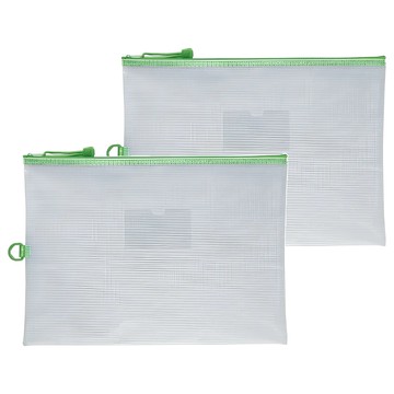 SEASON Paper&Gift 四季紙品禮品 B4防水拉鍊袋 加袋  綠色  2個