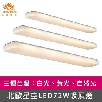 [Honey Comb]北歐星空LED72W吸頂燈 白光(V2054W)