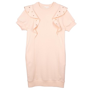 Chloé Kids 金屬扣荷葉邊洋裝