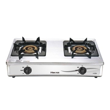 (全省安裝)鴻茂二口爐台爐瓦斯爐桶裝瓦斯H-203A-LPG