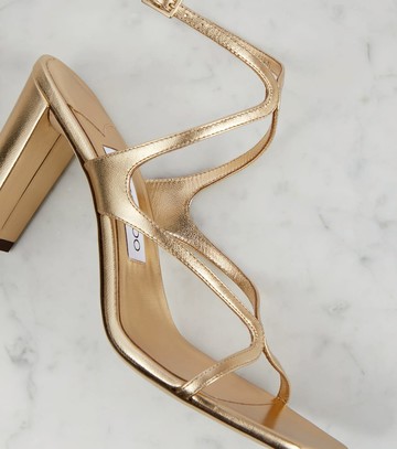 Jimmy Choo Azie 85 metallic leather sandals