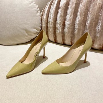 香港高跟鞋女細跟2025春秋新款法式尖頭淺口氣質單鞋女中跟百搭