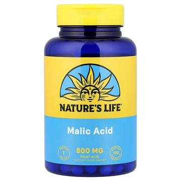 Nature's Life, 蘋果酸，800 毫克，100 粒素食膠囊
