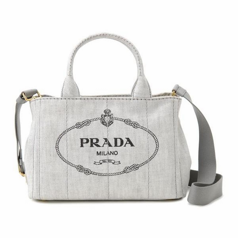 PRADA 面倒臭く プラダ カナパ S ビアンコ デニム 
