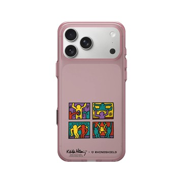iPhone 17 Pro Max Clear (相機按鈕) 晶醺玫 - Keith Haring - 普普商店