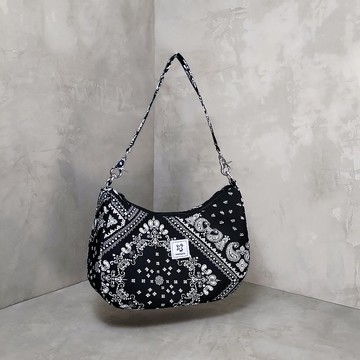 變形蟲圖騰 佩斯利花紋 腋下包 肩背包